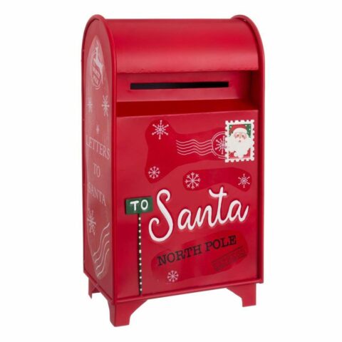 Χριστουγεννιάτικο Στολίδι Κόκκινο Μέταλλο Γραμματοκιβώτιο 34