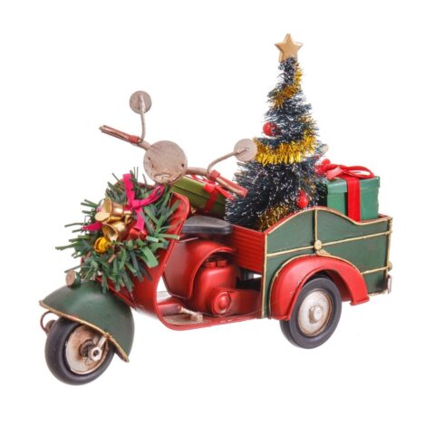 Χριστουγεννιάτικο Στολίδι Κόκκινο Πράσινο Μέταλλο Μοτοσικλέτα 17