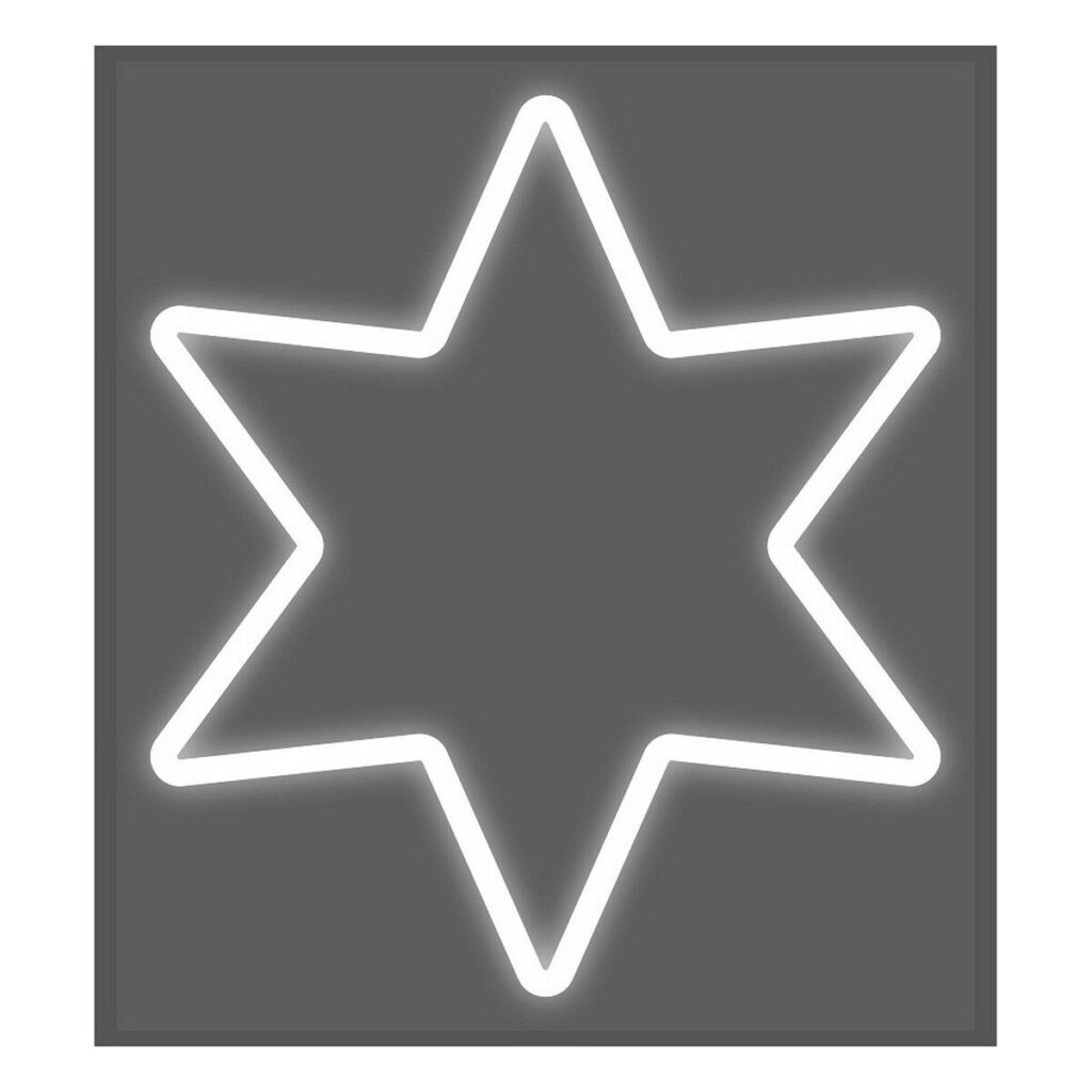 Διακοσμητική Φιγούρα EDM Flexiled Αστέρι Λευκό 220 V (60 x 3 x 80 cm)