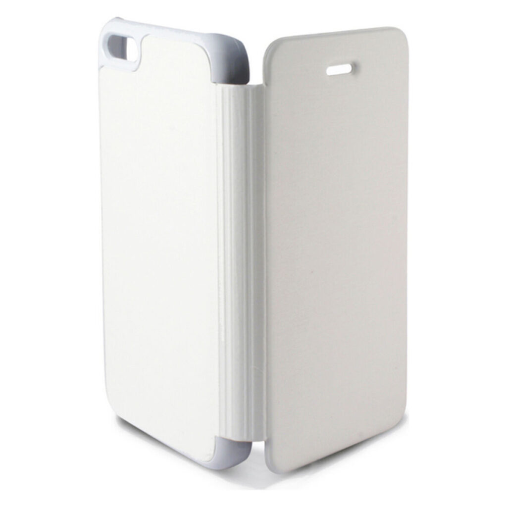 Θήκη Flip-Cover για το Κινητό iPhone 5C KSIX Slim Λευκό Πολυανθρακικό