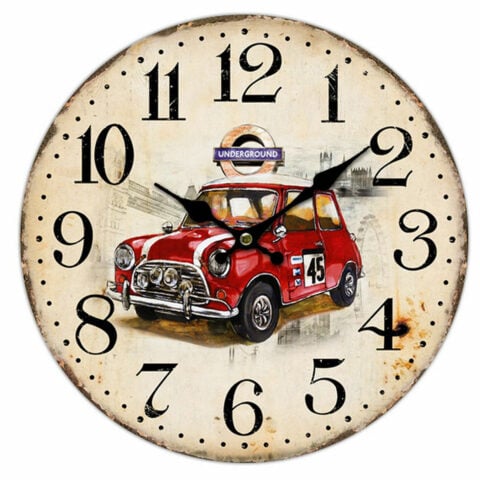 Ρολόι Τοίχου Signes Grimalt Αυτοκίνητο Ξύλο MDF 4 x 34 x 34 cm