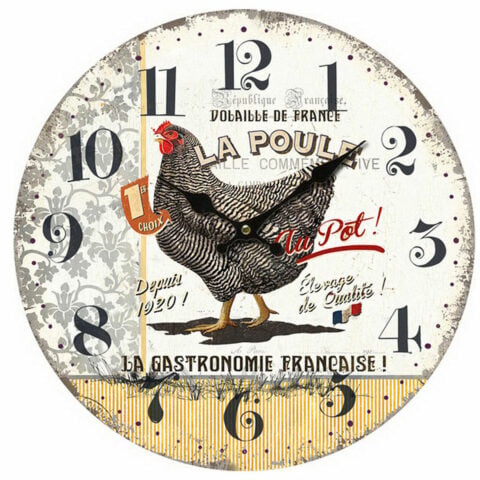 Ρολόι Τοίχου Signes Grimalt Κότα Ξύλο MDF Vintage 4 x 34 x 34 cm