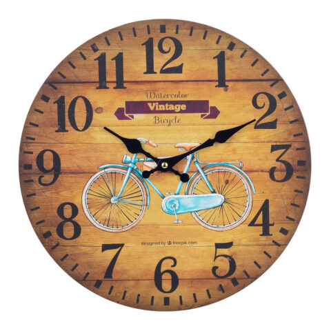 Ρολόι Τοίχου Signes Grimalt Ποδήλατο Ξύλο 4 x 34 x 34 cm
