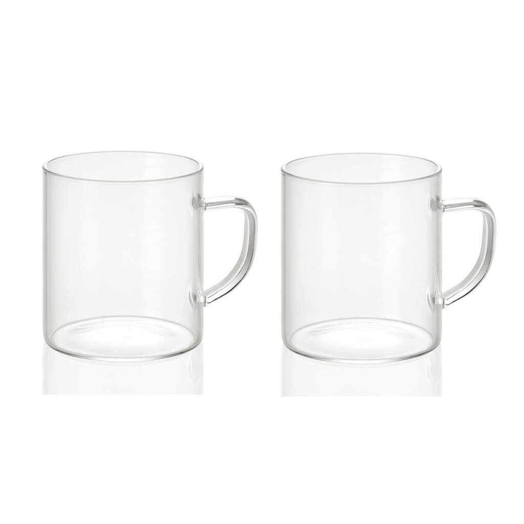 Σετ 2 Κούπες Φλιτζάνια Andrea House ms19209 Γυαλί 300 ml