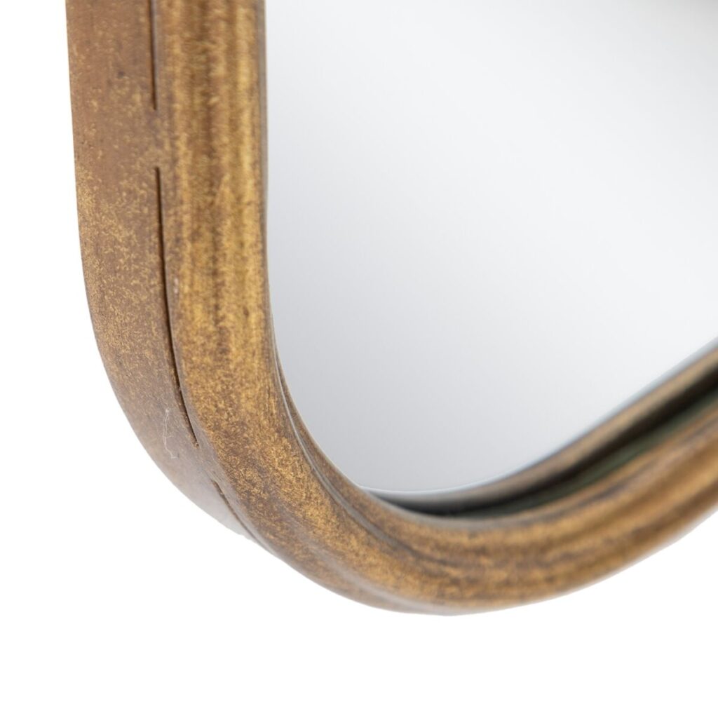 Τοίχο καθρέφτη Χρυσό Κρυστάλλινο Σίδερο DMF 77 x 2