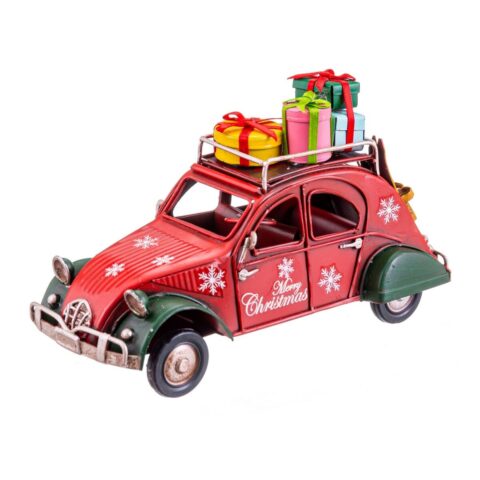 Χριστουγεννιάτικο Στολίδι Κόκκινο Πολύχρωμο Μέταλλο Αυτοκίνητο 16 x 7 x 9