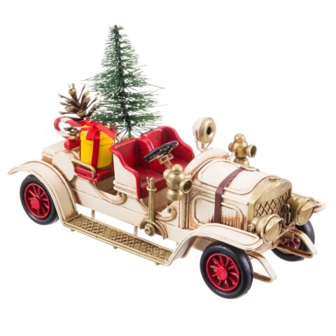 Χριστουγεννιάτικο Στολίδι Πολύχρωμο Μέταλλο Αυτοκίνητο 17