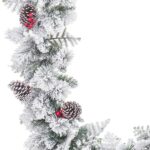 Χριστουγεννιάτικο στεφάνι Λευκό Πολύχρωμο πολυαιθυλένιο Ανανάδες 270 cm