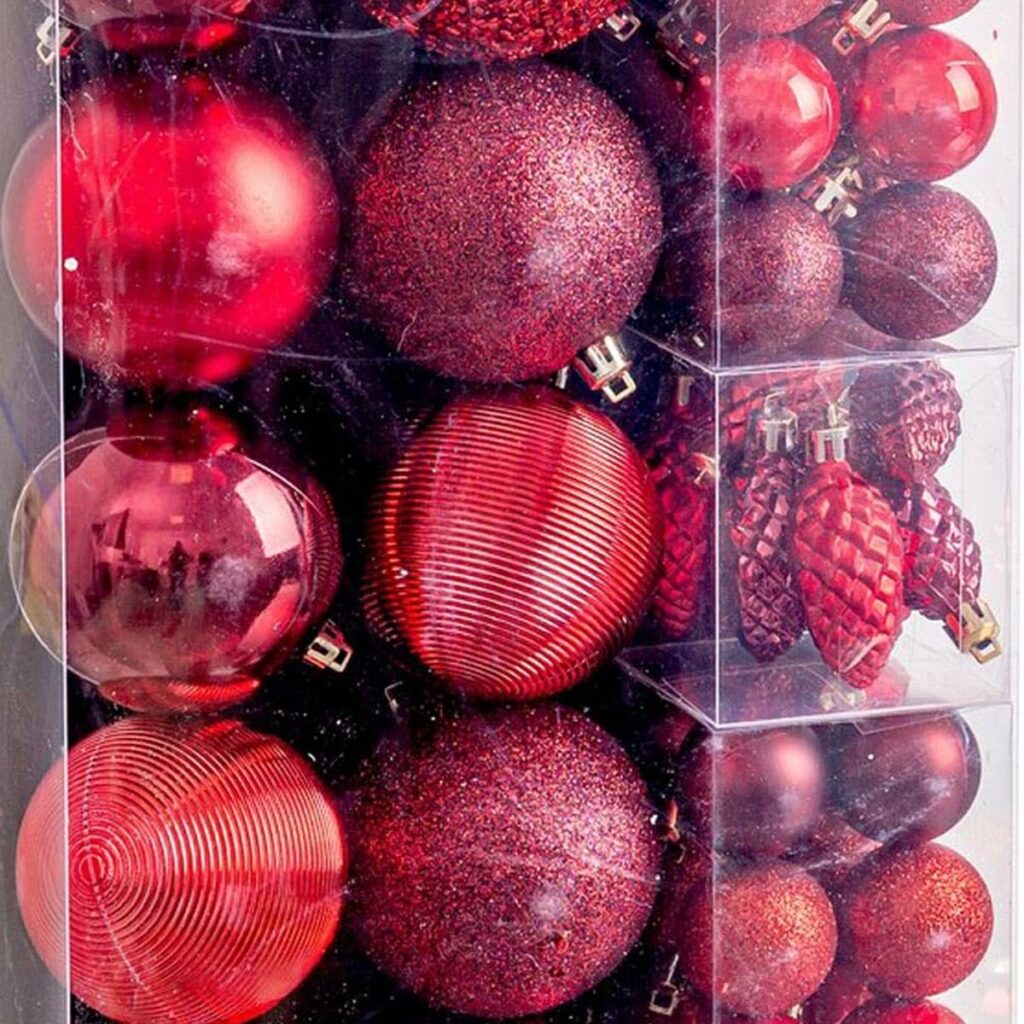 Χριστουγεννιάτικες μπάλες Κόκκινο (50 Μονάδες)