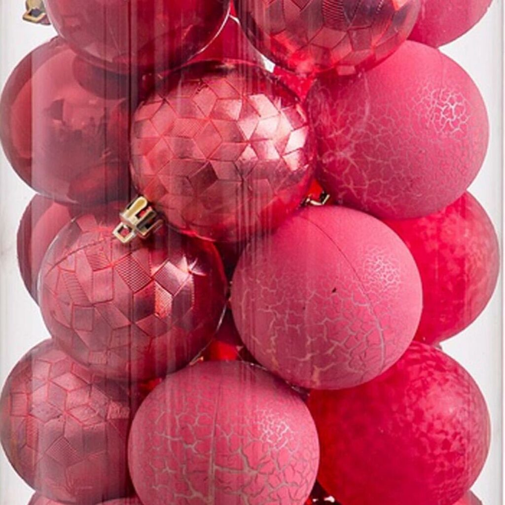 Χριστουγεννιάτικες μπάλες Κόκκινο 5 x 5 x 5 cm (40 Μονάδες)