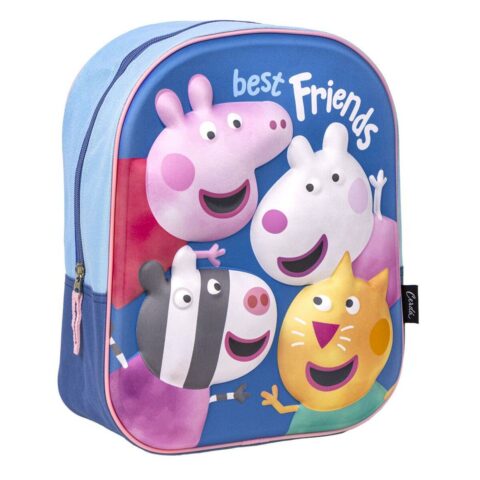 Παιδική Τσάντα 3D Peppa Pig Μπλε 25 x 33 x 10 cm