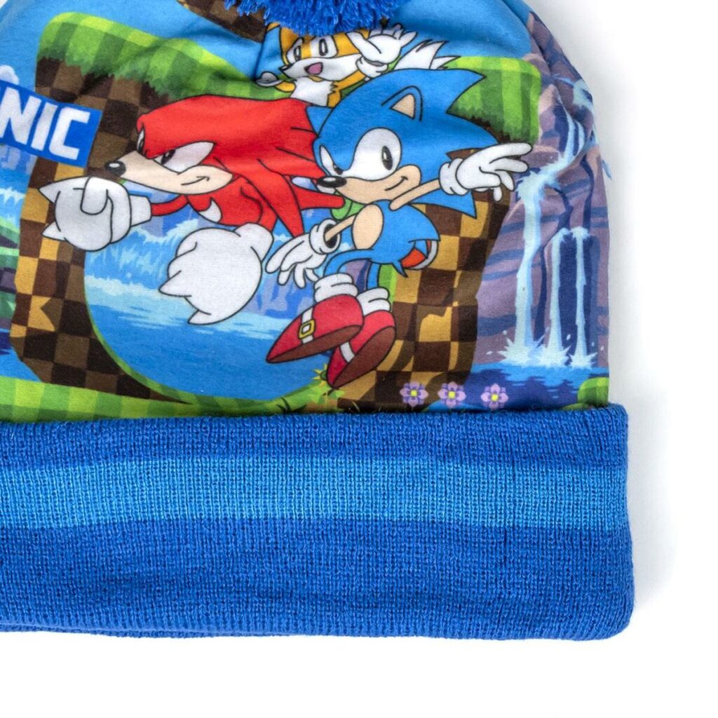 Καπέλο και Γάντια Sonic Μπλε