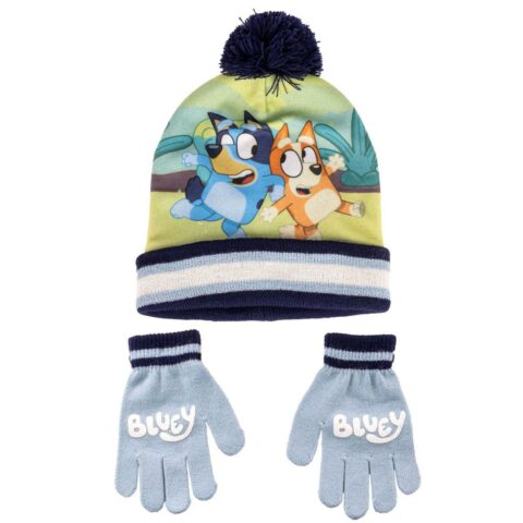 Καπέλο και Γάντια Bluey Μπλε (Ένα μέγεθος)