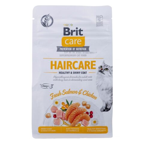 Γατοτροφή Brit Care Grain Free Haircare Healthy & Shiny Coat Ενηλίκων Κοτόπουλο Salmon 400 g