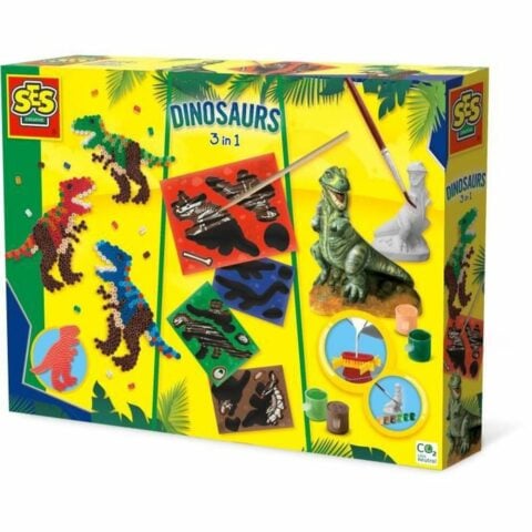Χειροτεχνικό Παιχνίδι SES Creative Dinosaurs 3 in 1