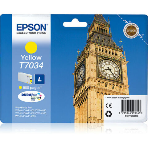 Αυθεντικό Φυσίγγιο μελάνης Epson C13T70344010 Κίτρινο