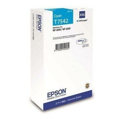 Αυθεντικό Φυσίγγιο μελάνης Epson WF-8090 / WF-8590 Ink Cartridge XXL Cyan Κυανό
