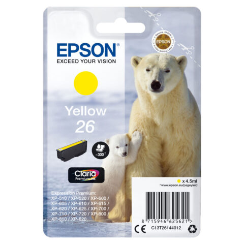 Αυθεντικό Φυσίγγιο μελάνης Epson 26 Κίτρινο