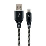 Καλώδιο Micro USB 2.0 B σε USB C GEMBIRD CC-USB2B-AMCM-2M-BW Μαύρο 2 m