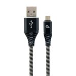 Καλώδιο USB σε micro USB GEMBIRD CC-USB2B-AMMBM-2M-BW Μαύρο 2 m