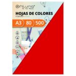 Χαρτί για Εκτύπωση Fabrisa Κόκκινο A3 500 Φύλλα