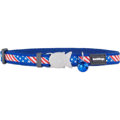 Κολάρο γάτας Red Dingo US Flag 20-32 cm Μπλε