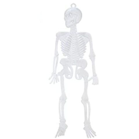 Αποκριάτικη Διακόσμηση Σκελετός Λευκό Πολύχρωμο 25 x 15 cm (12 Μονάδες)
