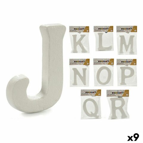 Γράμματα JKLMNOPQR Λευκό πολυστερίνη 2