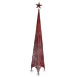 Χριστουγεννιάτικο δέντρο Πύργος Κόκκινο Μέταλλο Πλαστική ύλη 39 x 186 x 39 cm (4 Μονάδες)
