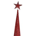 Χριστουγεννιάτικο δέντρο Πύργος Κόκκινο Μέταλλο Πλαστική ύλη 39 x 186 x 39 cm (4 Μονάδες)