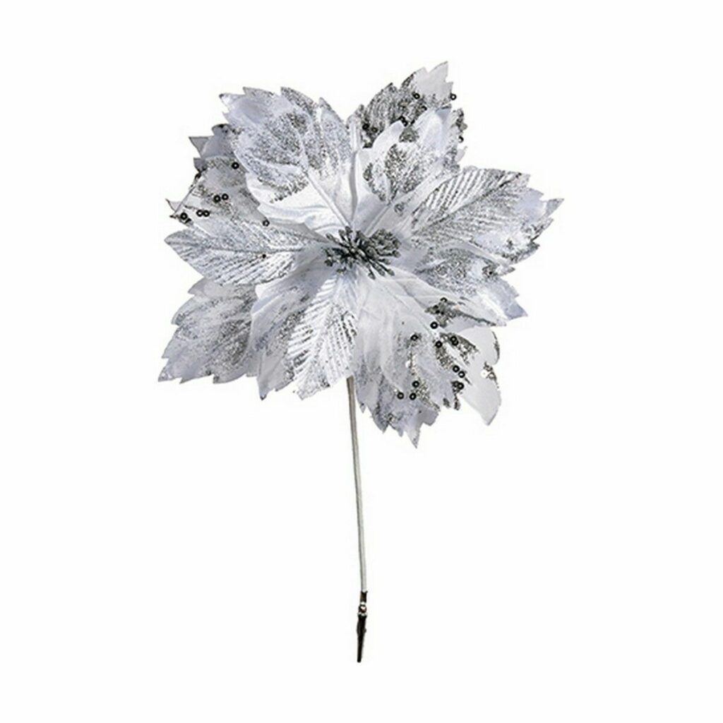 Διακοσμητικό Λουλούδι Λευκό Πλαστική ύλη 32 x 48 x 32 cm (12 Μονάδες)