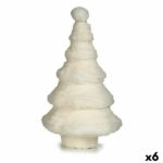 Χριστουγεννιάτικο δέντρο Πολικό Λευκό 22 x 40 x 22 cm (x6)