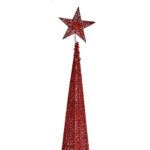 Χριστουγεννιάτικο δέντρο Πύργος Κόκκινο Μέταλλο Πλαστική ύλη 42 x 218 x 42 cm (3 Μονάδες)