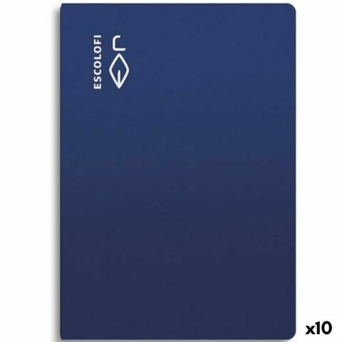 Σημειωματάριο ESCOLOFI Μπλε A4 50 Φύλλα (x10)