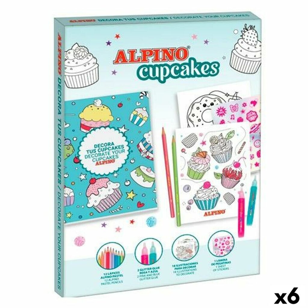 Σετ χειροτεχνίας Alpino Cupcakes (x6)