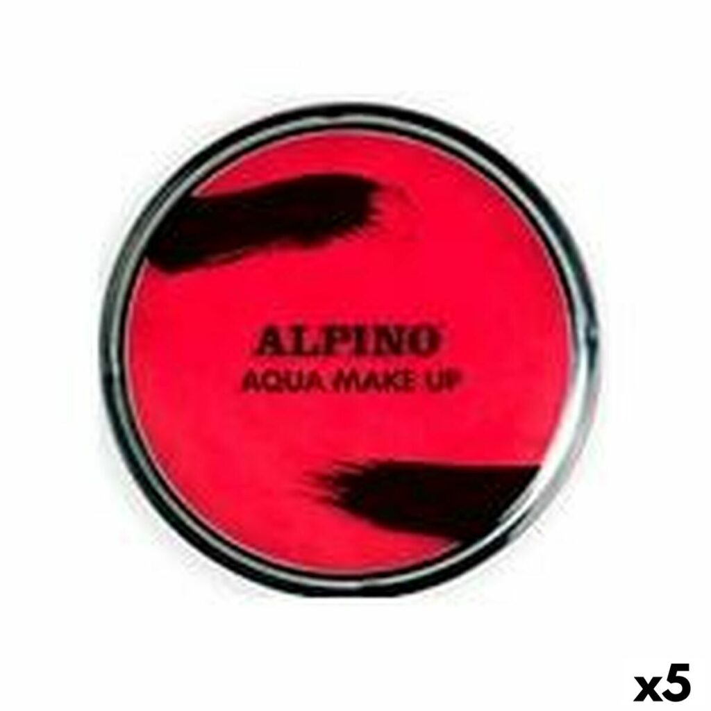Μακιγιάζ Σε Σκόνη Alpino Στο νερό 14 g Κόκκινο (5 Μονάδες)