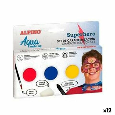 Σετ μακιγιάζ για παιδιά Alpino Superhero Στο νερό (12 Μονάδες)