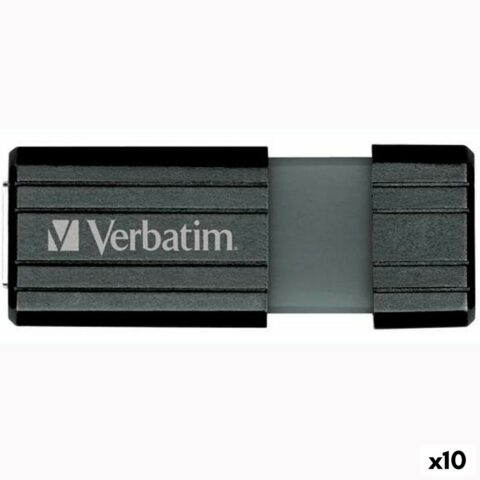 Στικάκι USB Verbatim Store'n'Go PinStripe Μαύρο 16 GB