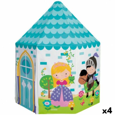 Παιχνιδάκι Παιδικό Σπίτι Intex Πριγκίπισσα 104 x 104 x 130 cm (4 Μονάδες)