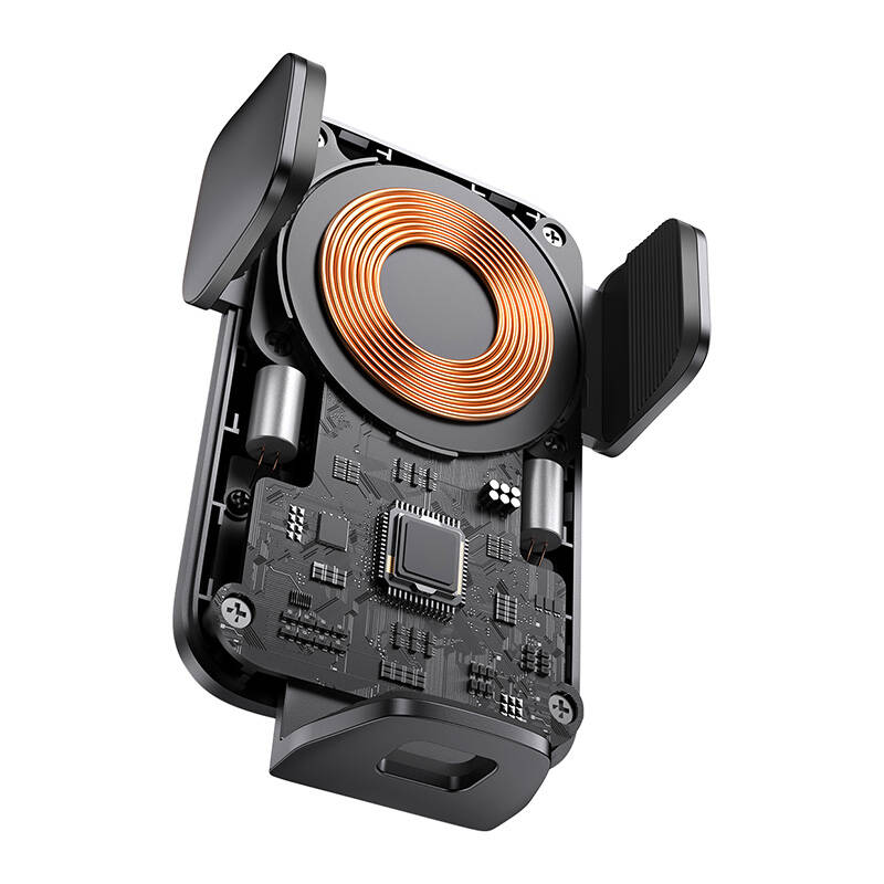 Baseus Wisdom Wireless Charging Air vent Electric Car Phone Holder (black)