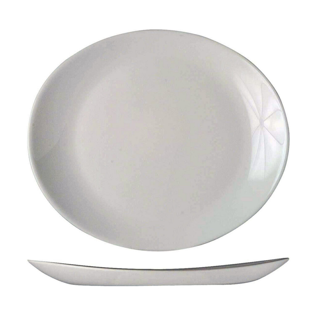 Επίπεδο πιάτο Arcoroc Restaurant 30 x 26 cm Λευκό Γυαλί (x6)