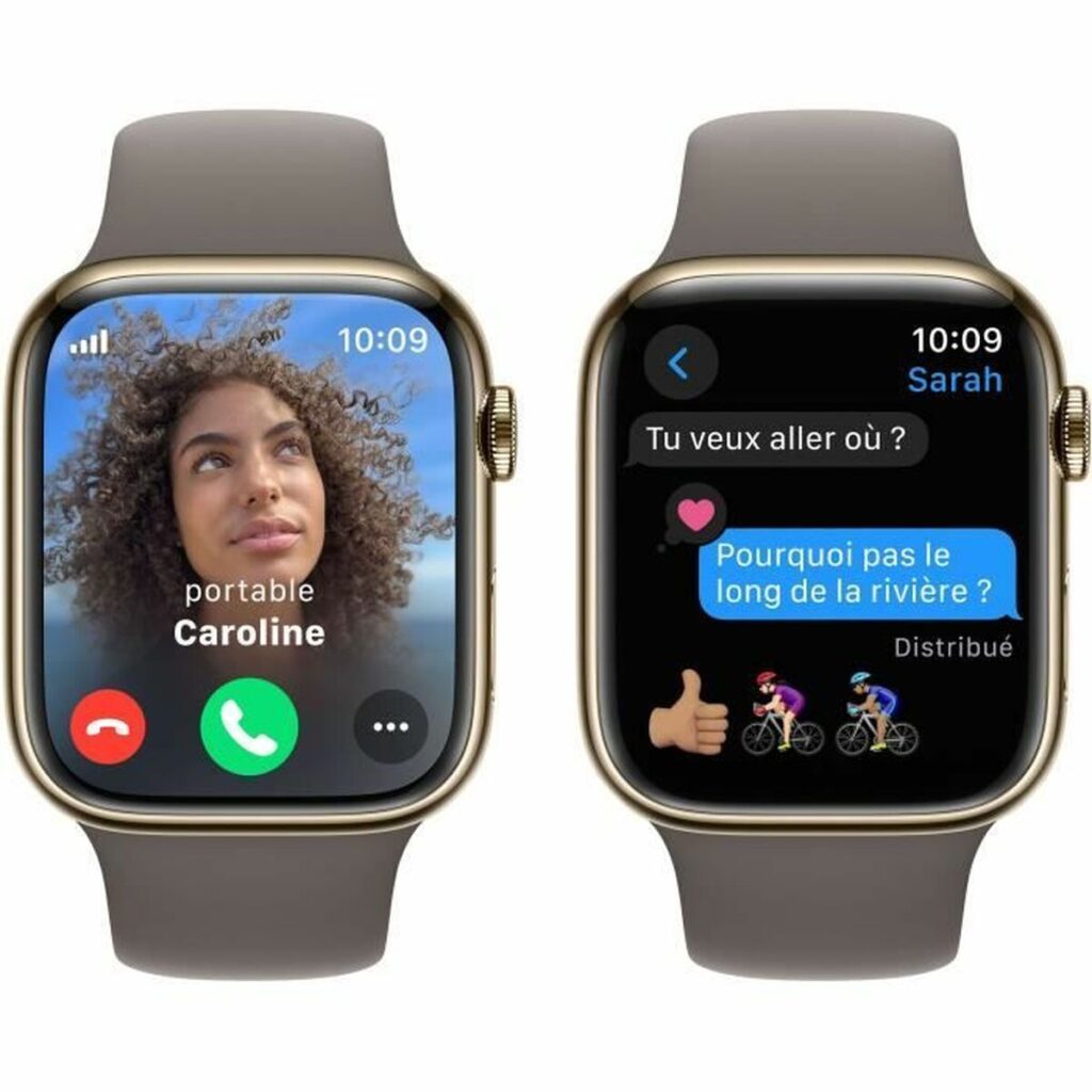 Smartwatch Apple Series 9 Καφέ Χρυσό 45 mm