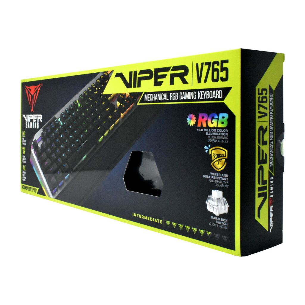 Πληκτρολόγιο Patriot Memory Viper V765 Μαύρο/Ασημί QWERTY