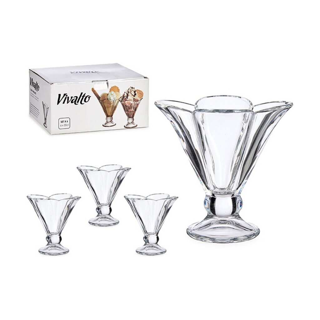 Ποτήρι για παγωτό και smoothies Κρυστάλλινο Διαφανές x6 (200 ml)
