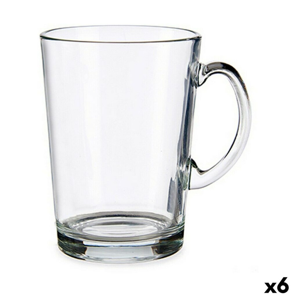 Κούπα Φλιτζάνι Διαφανές Γυαλί (250 ml) (x6)