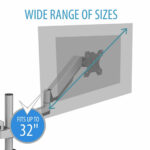 Βάση Τηλεόρασης V7 DM1DTA-1N 17" 32" 8 kg
