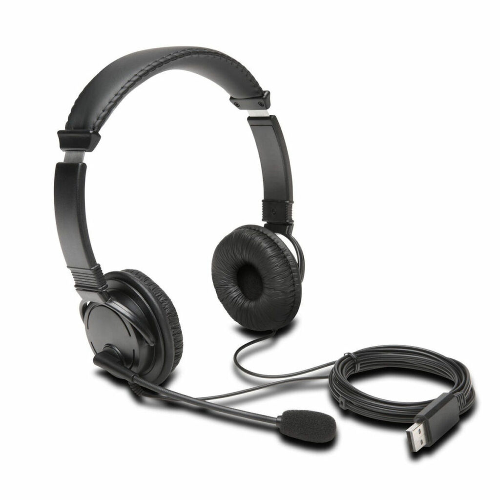 Ακουστικά με Μικρόφωνο Kensington K97601WW Μαύρο
