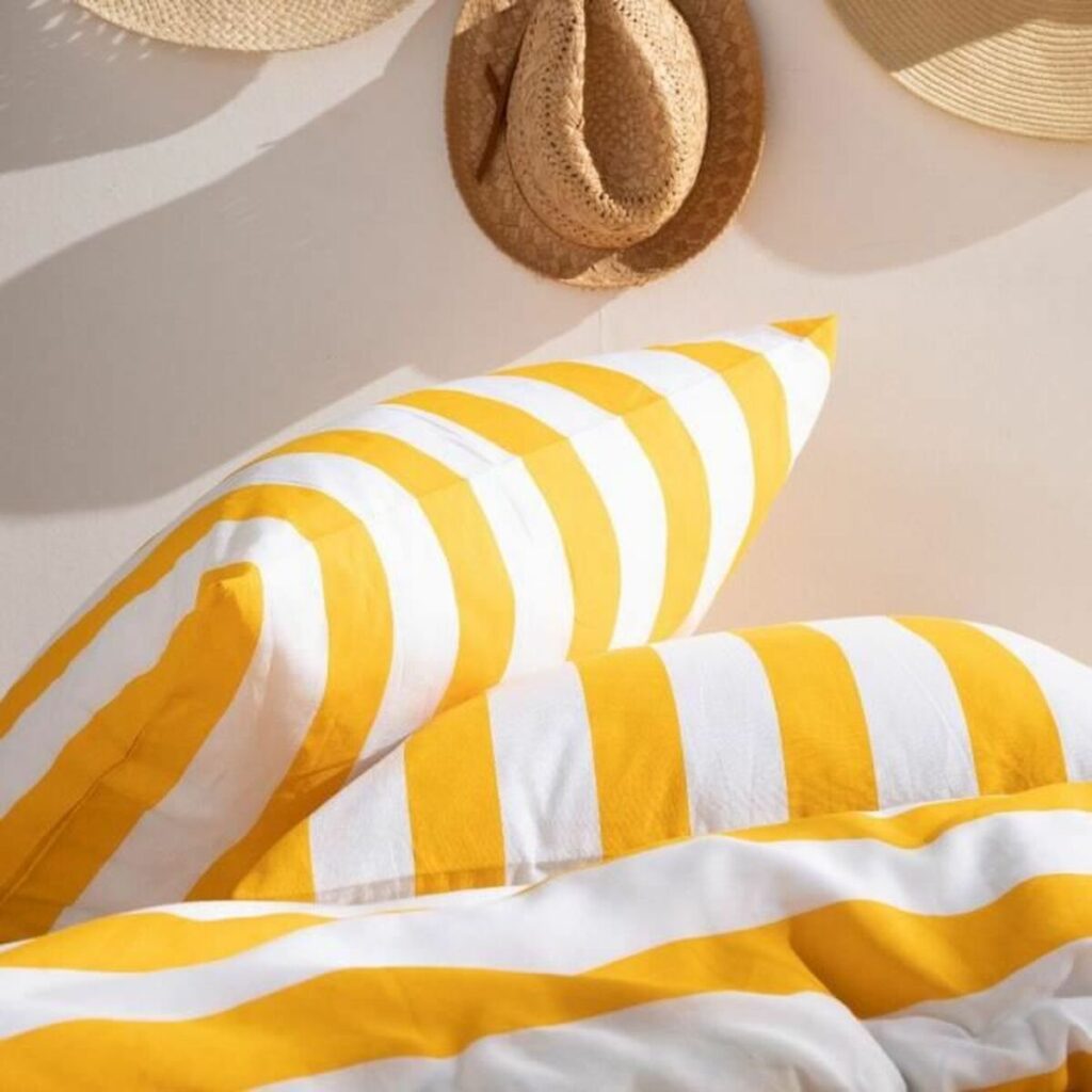 Κάλυψη παπλώματος TODAY Summer Stripes Κίτρινο 240 x 220 cm