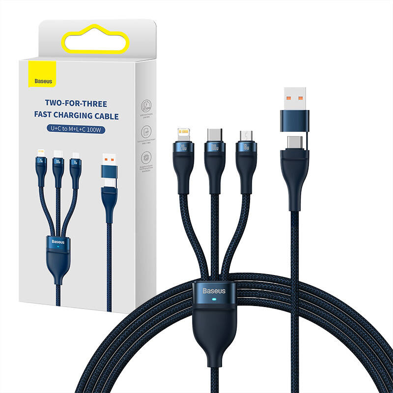 USB-C + micro USB + Lightning
