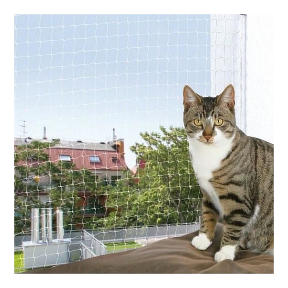 Δίχτυ ασφαλείας Trixie 44343 Γάτα Διαφανές Νάιλον 8 x 3 m